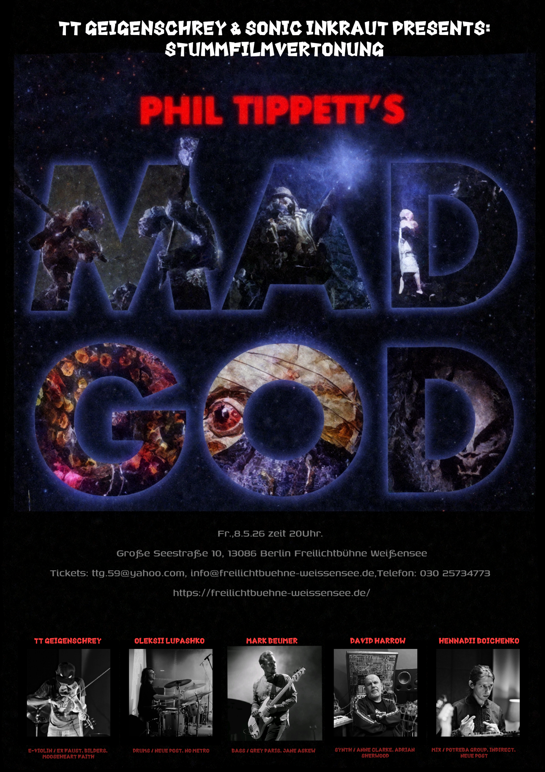 Mad God vertont von TT Geigenschrey: Sonic Inkraut, featuring David Harrow